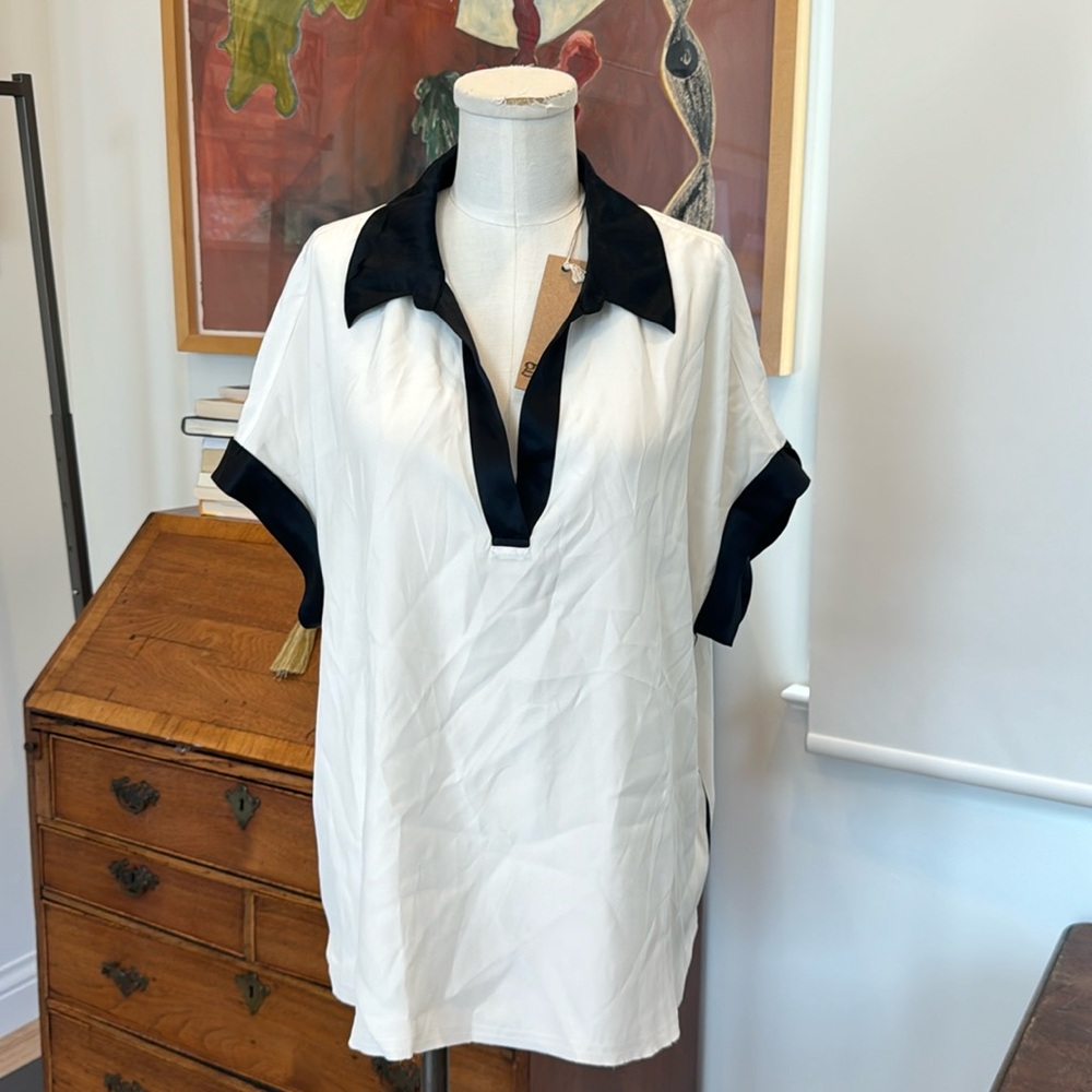 go by GOSILK polo top